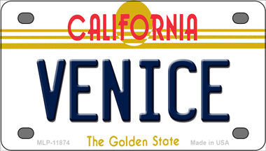 Venice California Novelty Mini Metal License Plate Tag