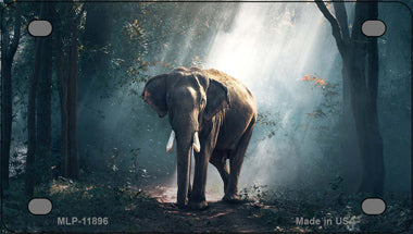 Elephant in the Woods Novelty Mini Metal License Plate Tag