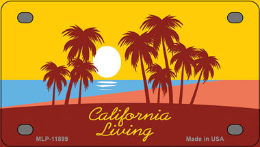 California Living Novelty Mini Metal License Plate Tag