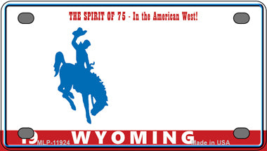 Wyoming Novelty Mini Metal License Plate Tag
