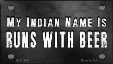 My Indian Name Novelty Mini Metal License Plate Tag