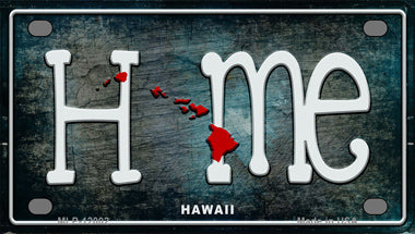 Hawaii Home State Outline Novelty Mini Metal License Plate Tag
