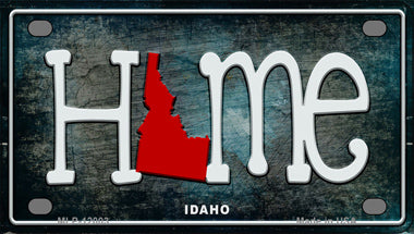 Idaho Home State Outline Novelty Mini Metal License Plate Tag
