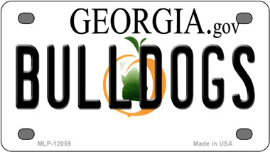 Georgia Bulldogs Novelty Mini Metal License Plate Tag