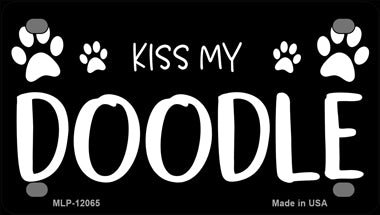 Kiss My Novelty Mini Metal License Plate Tag