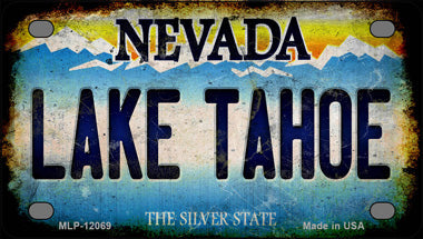 Nevada Lake Tahoe Novelty Mini Metal License Plate Tag