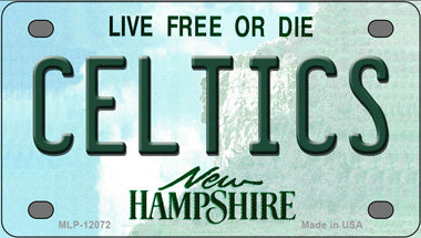 Celtics New Hampshire Novelty Mini Metal License Plate Tag