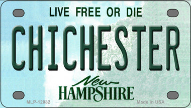 Chichester New Hampshire Novelty Mini Metal License Plate Tag