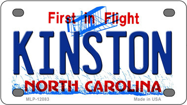 Kinston North Carolina Novelty Mini Metal License Plate Tag