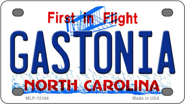 Gastonia North Carolina Novelty Mini Metal License Plate Tag