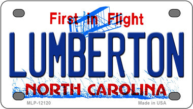 Lumberton North Carolina Novelty Mini Metal License Plate Tag