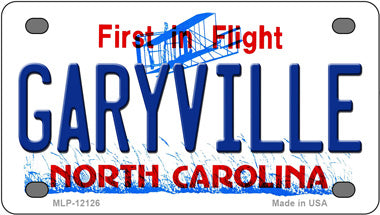 Garyville North Carolina Novelty Mini Metal License Plate Tag