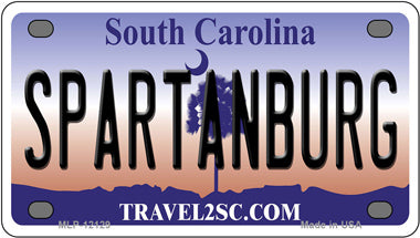 Spartanburg South Carolina Novelty Mini Metal License Plate Tag