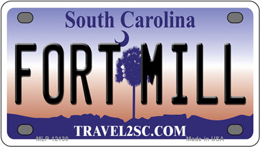 FT Mill South Carolina Novelty Mini Metal License Plate Tag