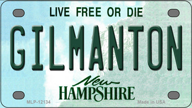Gilmanton New Hampshire Novelty Mini Metal License Plate Tag