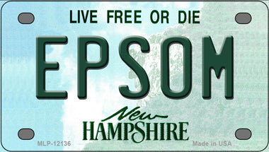 Epsom New Hampshire Novelty Mini Metal License Plate Tag