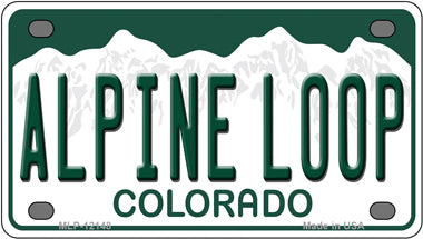 Alpine Loop Colorado Novelty Mini Metal License Plate Tag