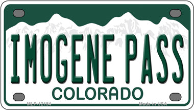 Imogene Pass Colorado Novelty Mini Metal License Plate Tag