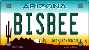 Bisbee Arizona Novelty Mini Metal License Plate Tag