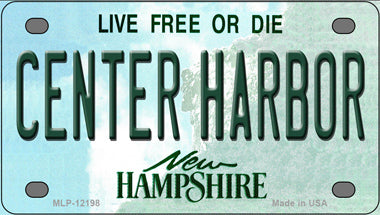 Center Harbor New Hampshire Novelty Mini Metal License Plate Tag
