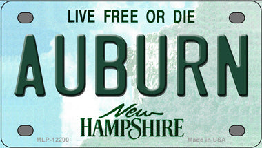 Auburn New Hampshire Novelty Mini Metal License Plate Tag