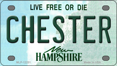 Chester New Hampshire Novelty Mini Metal License Plate Tag