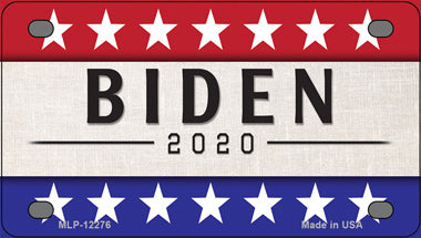Joe Biden 2020 Novelty Mini Metal License Plate Tag