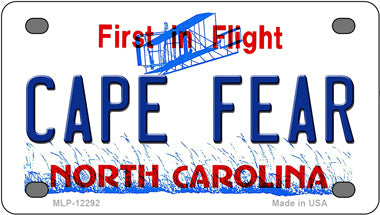 North Carolina Cape Fear Novelty Mini Metal License Plate Tag