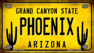 Arizona Phoenix Novelty Mini Metal License Plate Tag