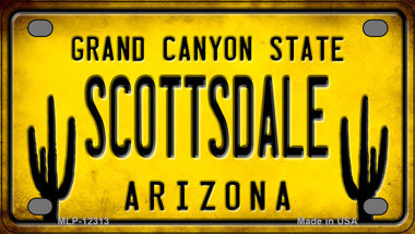 Arizona Scottsdale Novelty Mini Metal License Plate Tag