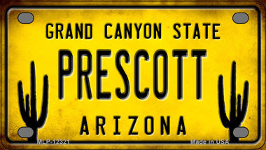 Arizona Prescott Novelty Mini Metal License Plate Tag