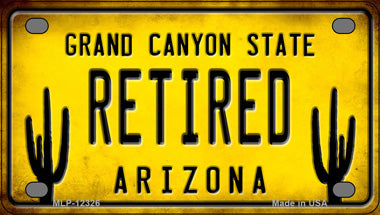 Arizona Retired Novelty Mini Metal License Plate Tag