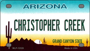 Christopher Creek Arizona Novelty Mini Metal License Plate Tag