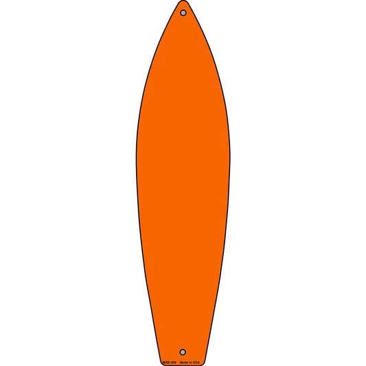 Orange Solid Novelty Mini Metal Surfboard MSB-006