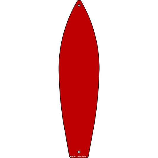 Red Solid Novelty Mini Metal Surfboard MSB-007