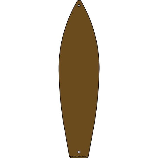 Brown Solid Novelty Mini Metal Surfboard MSB-010