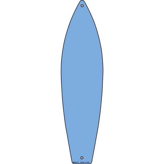Light Blue Solid Novelty Mini Metal Surfboard MSB-011