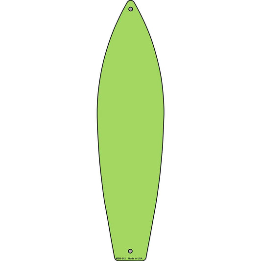 Lime Green Solid Novelty Mini Metal Surfboard MSB-012