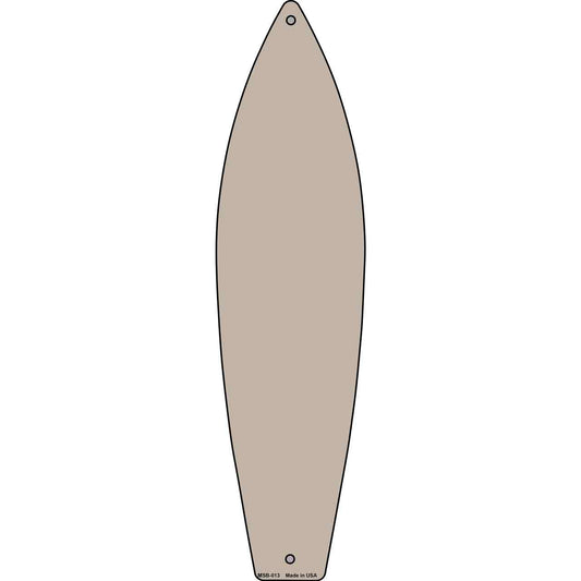 Tan Solid Novelty Mini Metal Surfboard MSB-013