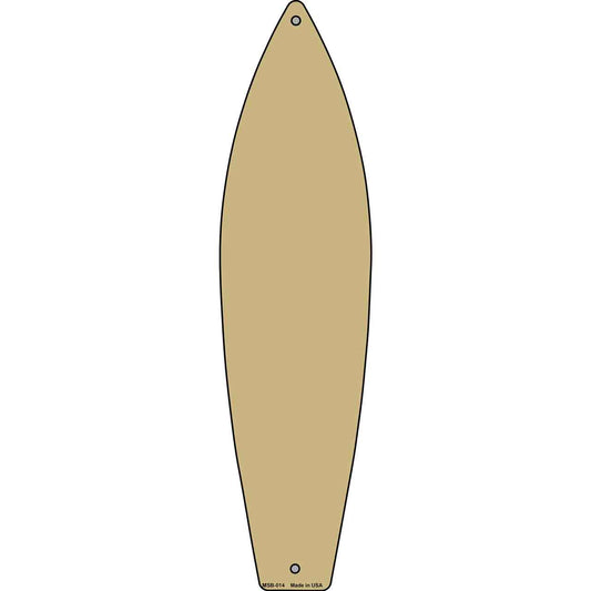 Gold Solid Novelty Mini Metal Surfboard MSB-014