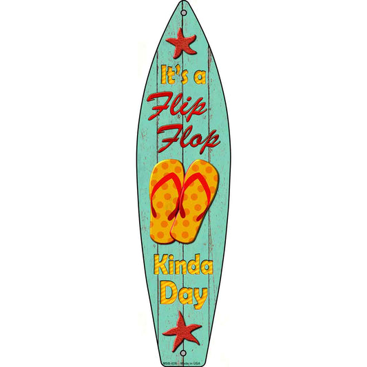 Flip Flop Day Novelty Mini Metal Surfboard MSB-038