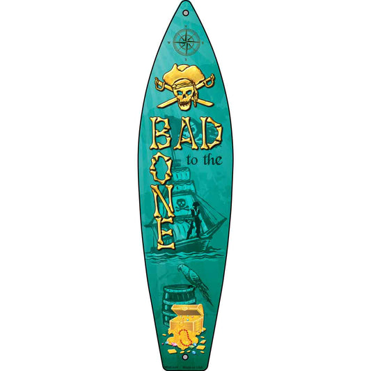 Bad To The Bone Novelty Mini Metal Surfboard MSB-049