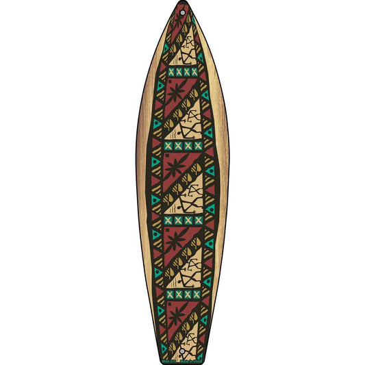 Tribal design Novelty Mini Metal Surfboard MSB-070