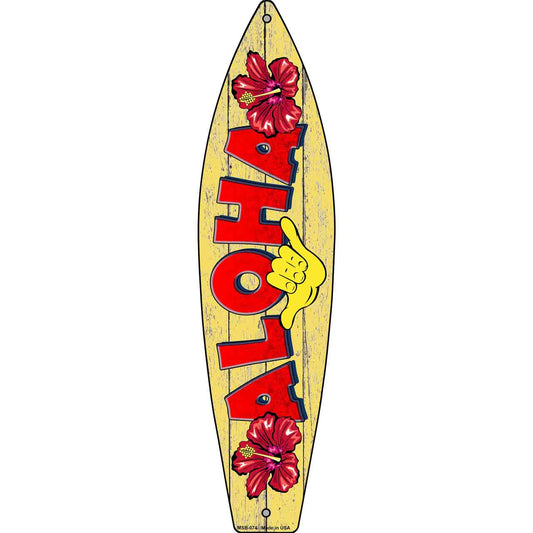 Aloha Novelty Mini Metal Surfboard MSB-074