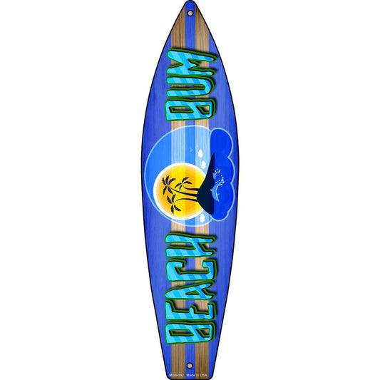 Beach Bum Novelty Mini Metal Surfboard MSB-092