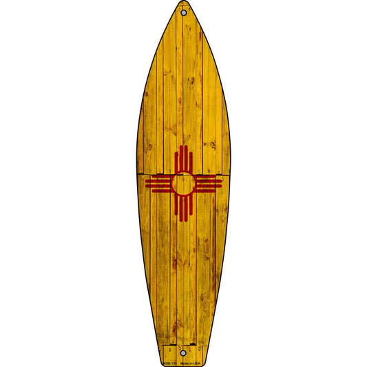 New Mexico State Flag Novelty Mini Metal Surfboard MSB-130