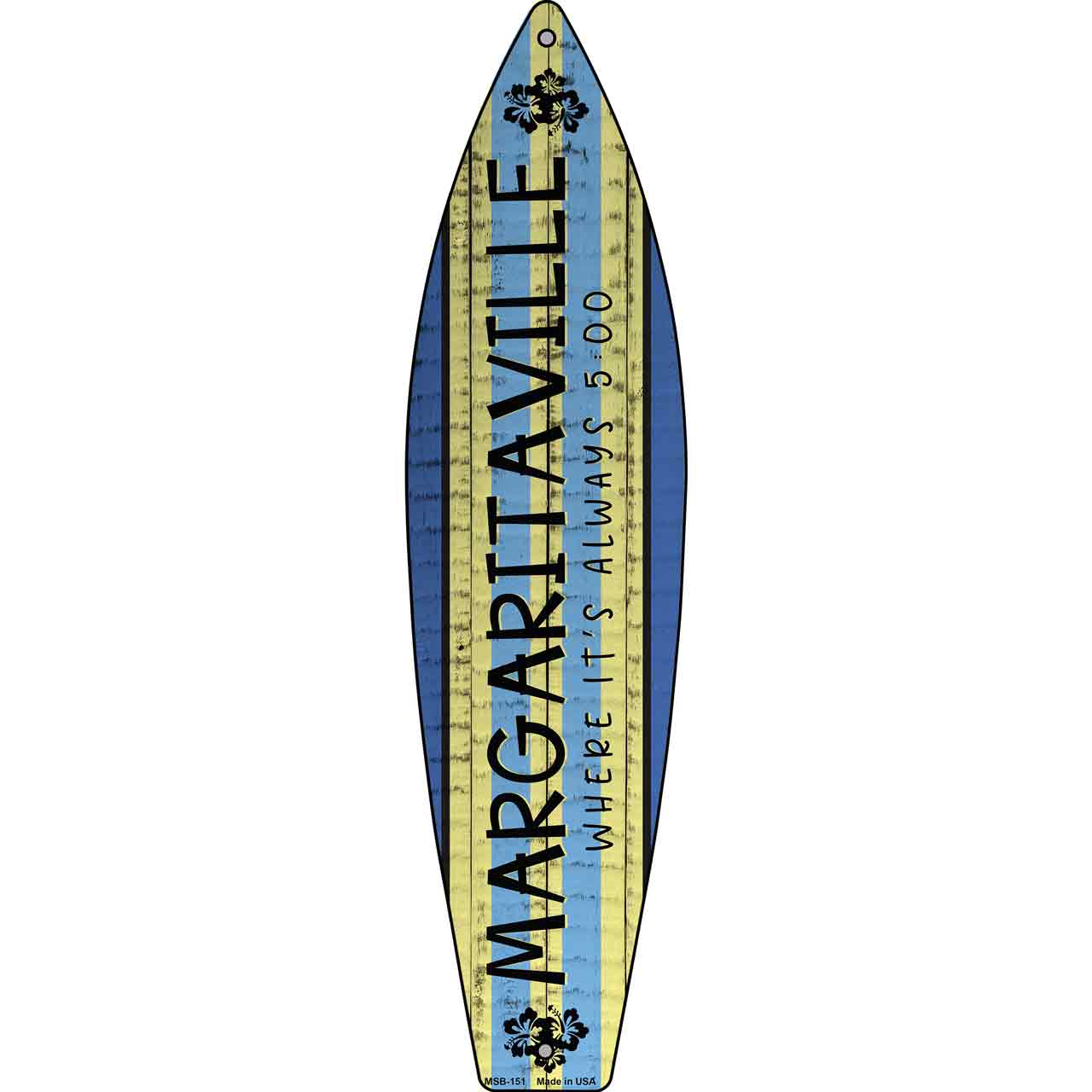 Margaritaville Novelty Mini Metal Surfboard MSB-151