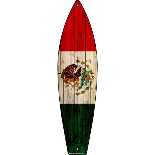 Mexico Flag Novelty Mini Metal Surfboard MSB-162