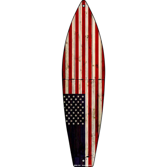 American Flag Novelty Mini Metal Surfboard MSB-163