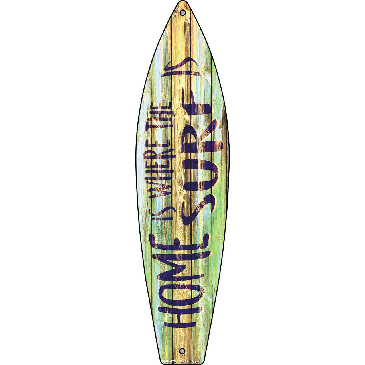 Where The Surf Is Novelty Mini Metal Surfboard MSB-176